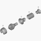 Shimano Sw-R9160 Fixed Shoes And Spring Pack Of 4 Spares & Accessories